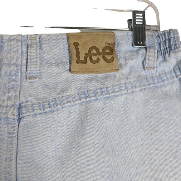 1980’S LEE HIGH WAIST DENIM MOM SHORTS SZ 14 - Picture 2 of 7